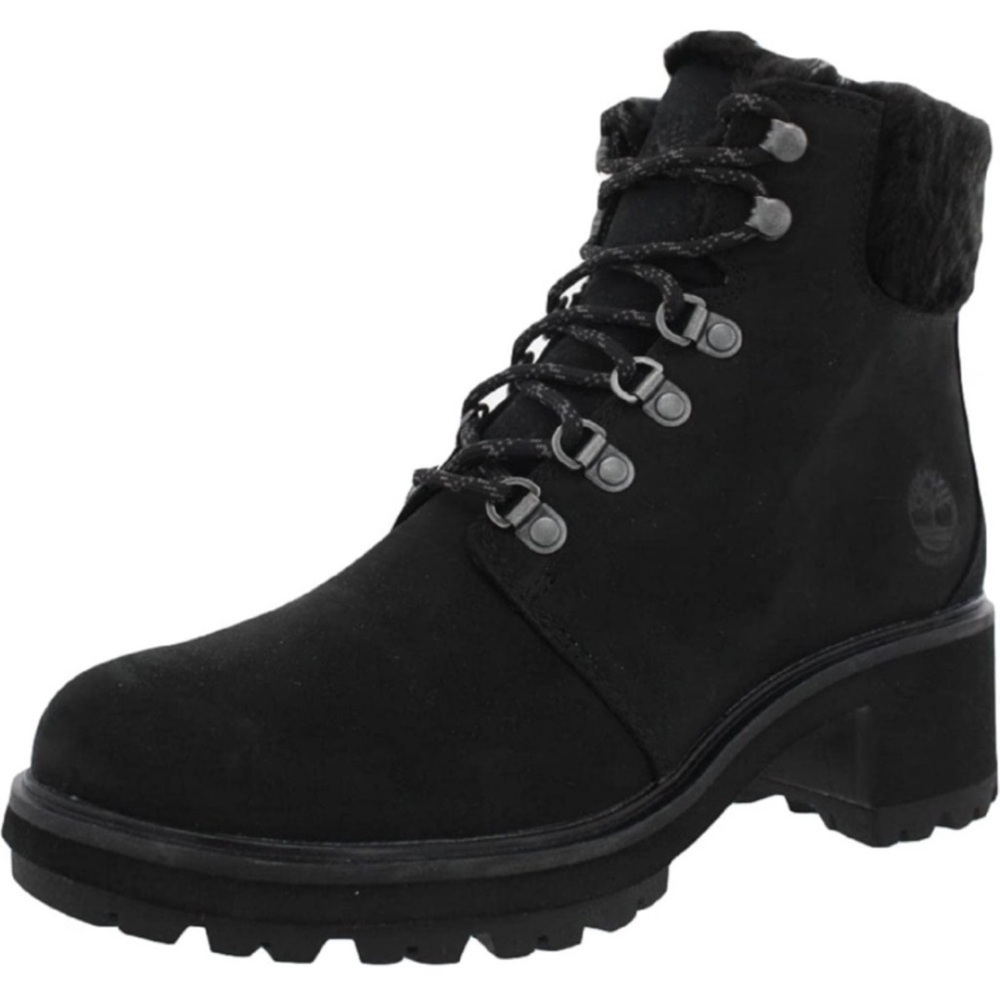 Timberland Faux Fur Waterproof Boots - Kinsley size 8 Black